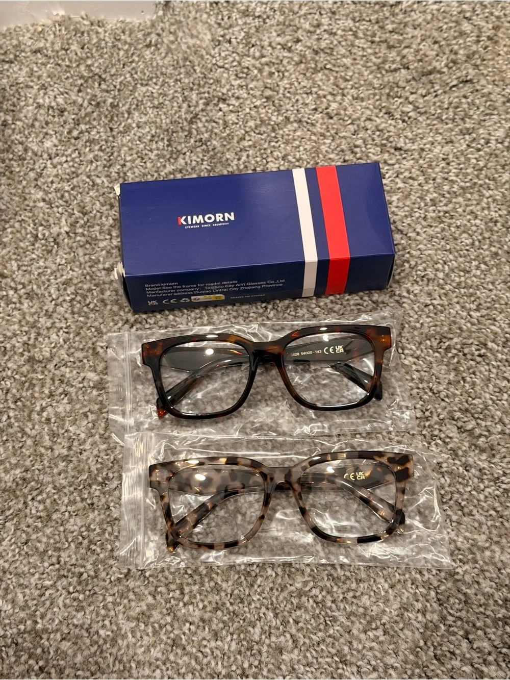 KIMORN Tortoiseshell Blue Light Blocking Glasses - Set of 2